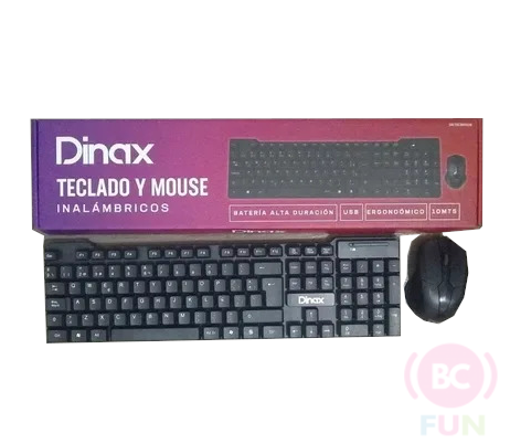 KIT TECLADO + MOUSE INALAMBRICOS TECMOU26 - DINAX