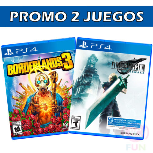 FINAL FANTASY VII REMAKE + BORDERLAND 3 - PS4 DIGITAL - CUENTA 2º - PROMO